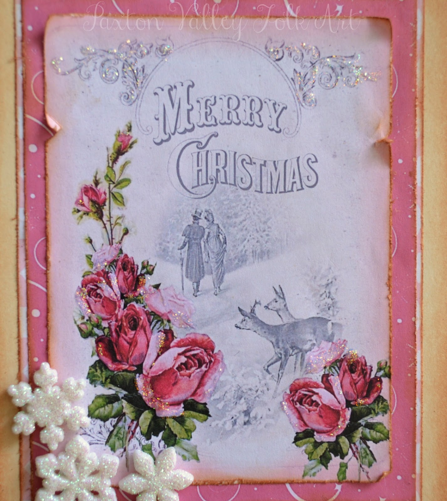 deb riddell designs a merry pink christmas card pink christmas card