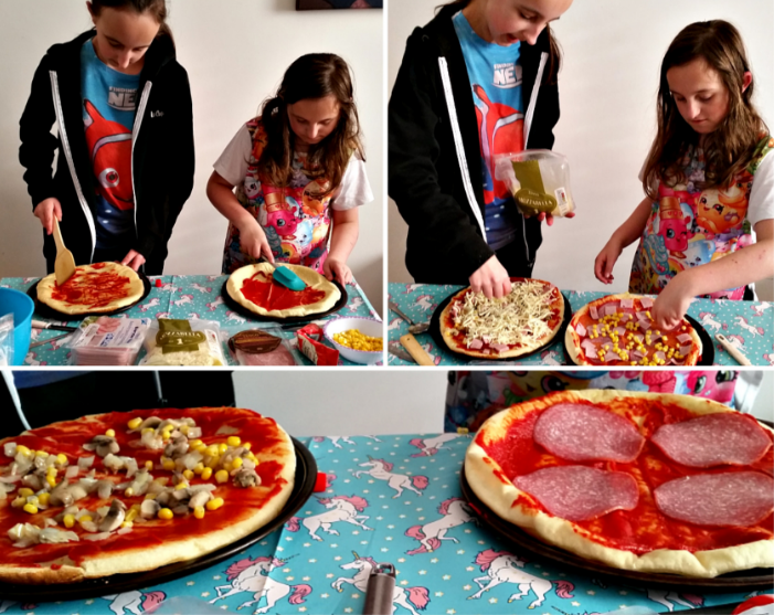 Northumberland Mam Making our own pizzas....