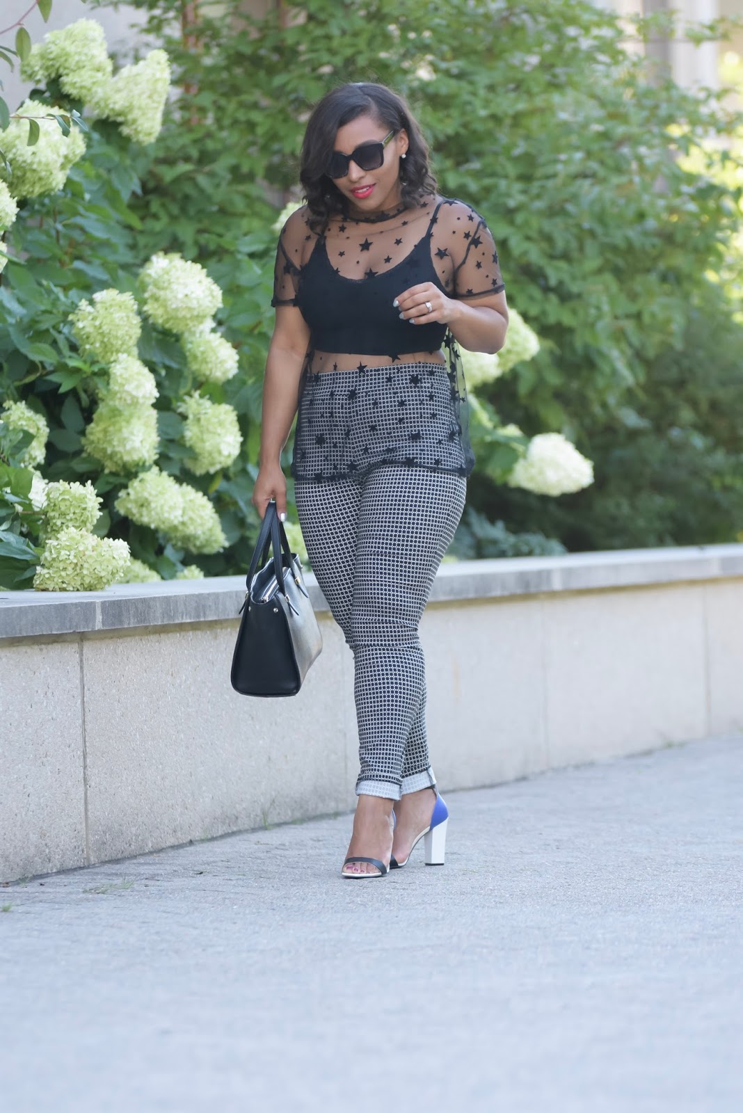 Black Star Mesh Top — Patty's Kloset