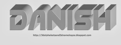 Danish 3D Name Logo