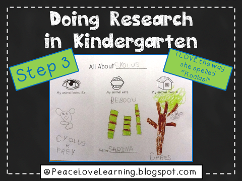Kindergarten Research - Peace Love and Learning
