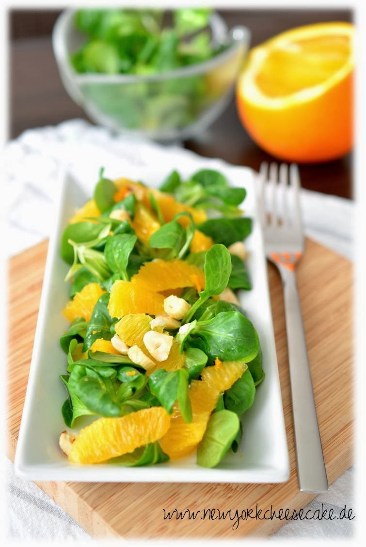 Ihr wollt gesund? Könnt ihr haben: Feldsalat mit Orangen und gerösteten ...