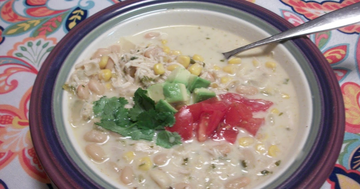 Cook with Sara Creamy White Chicken Chili {Crock pot or Stove top}
