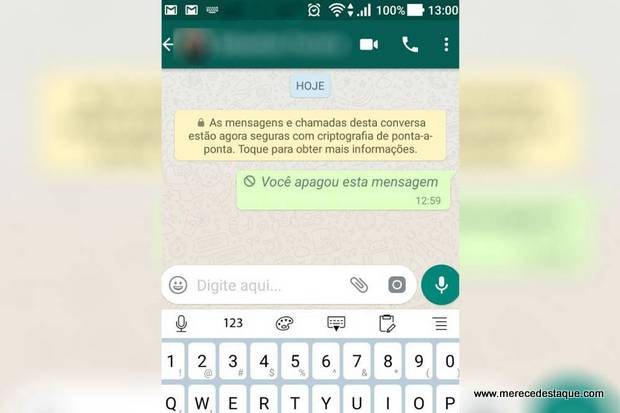 Mensagens enviadas pelo WhatsApp agora podem ser apagadas; veja como fazer