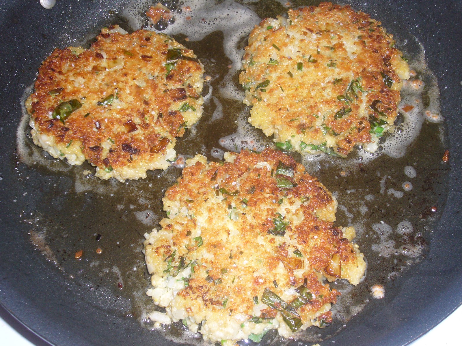Kitchen Sink Diaries Parmesan & Herb Quinoa Cakes
