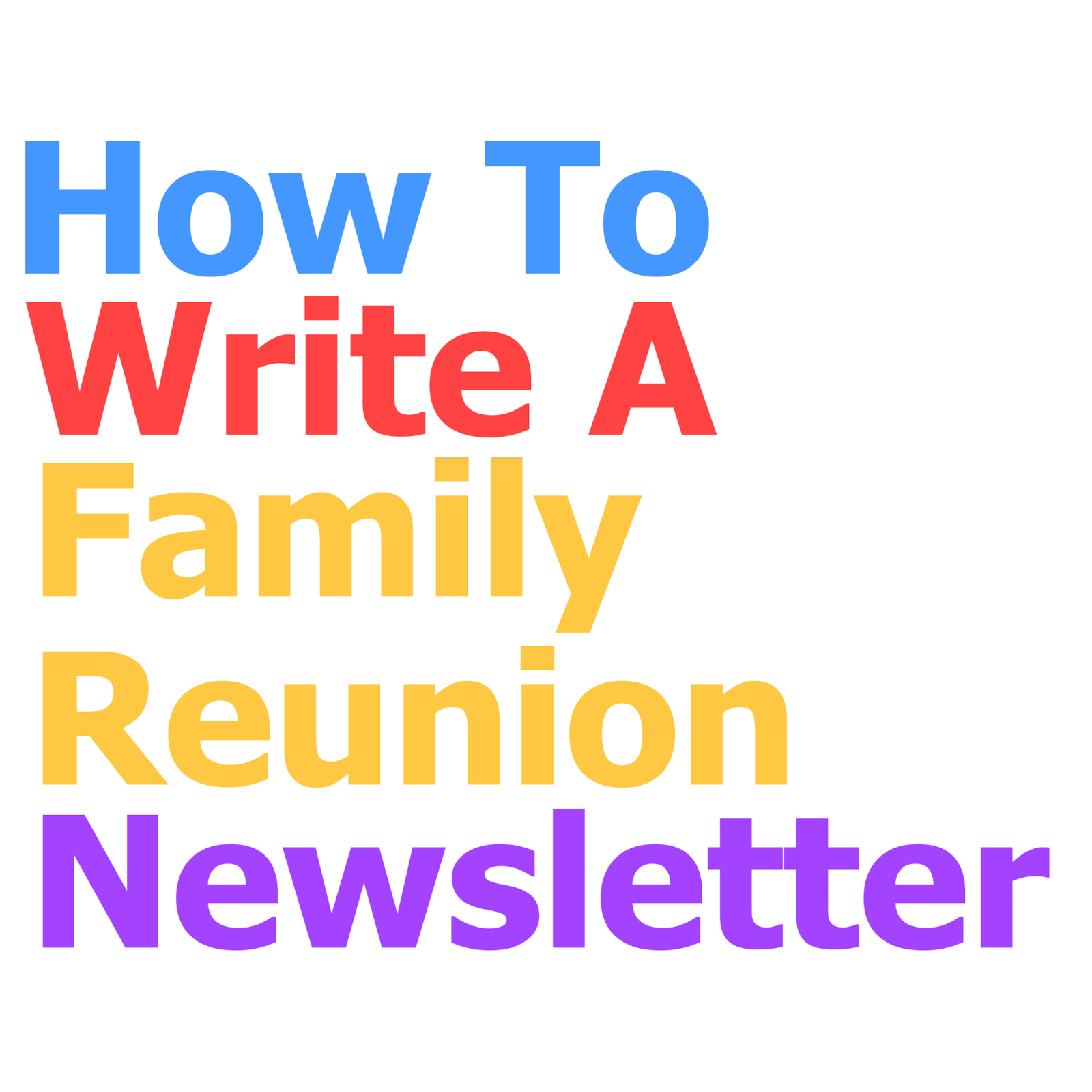 family reunion news letter