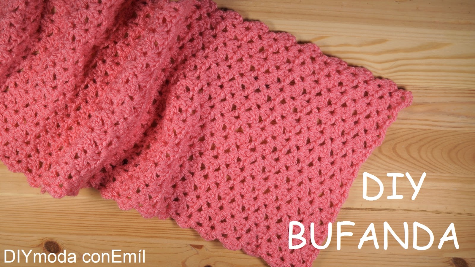 Colega Terminología calendario DIY moda con Emíl: Bufanda a crochet fácil y rápida
