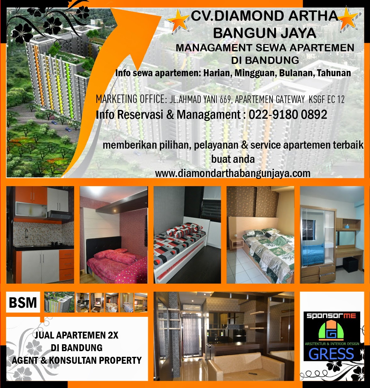 Sewa Apartemen Harian Bandung - Sewa Apartemen Harga Murah Di Bandung