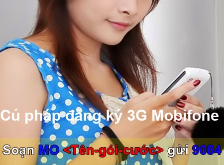 Cú pháp đăng ký 3G Mobifone
