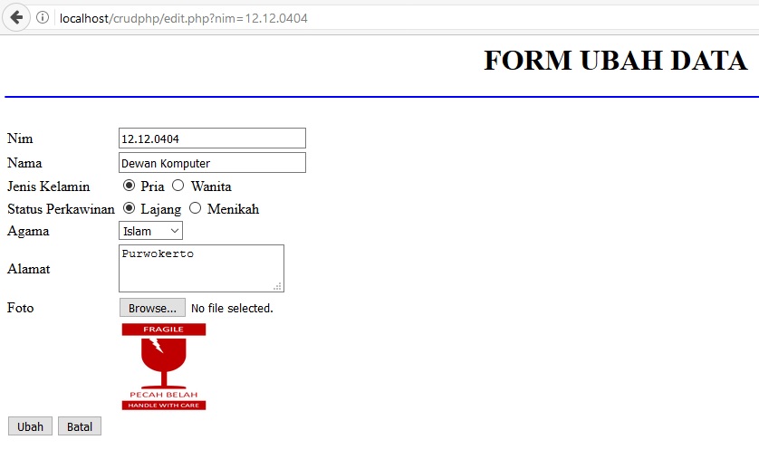 Cara Membuat Upload Foto Dengan Php Mysql | crud pada php mysql cara membuat update edit data Cara Membuat Upload Foto Dengan Php Mysql | crud pada php mysql cara membuat update edit data