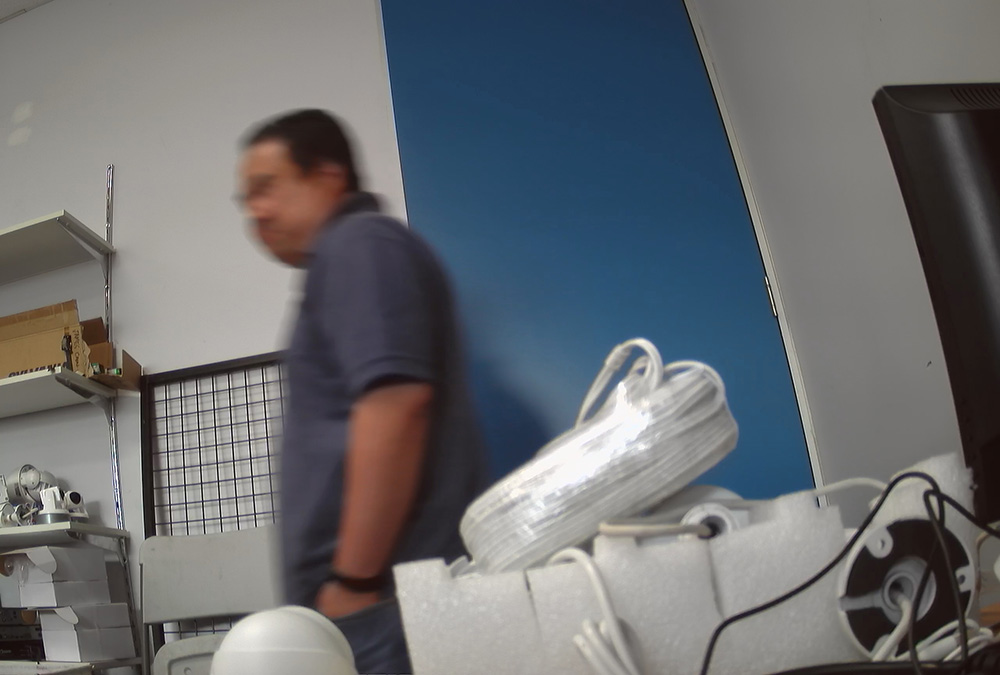 Why do moving objects blur in CCTV security cameras