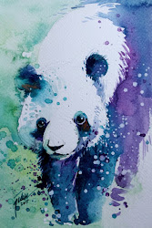 watercolor animals colorful paintings panda painting gouache watercolour animal ti splashed tilen designstack press enlarge fubiz watercolors portraits sold