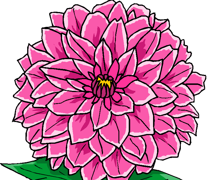 dahlia flower clip art free - photo #46