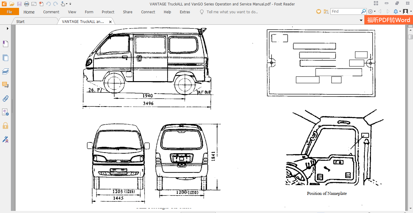 VANTAGE Truck ALL and VanGO Series Operation and Service Manual