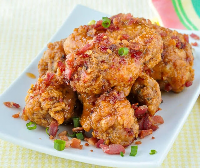 Crispy Chili Bacon Maple Hot Wings Crispy Chili Bacon Maple Hot Wings
