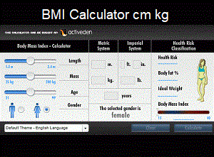 BMI Calculator cm kg