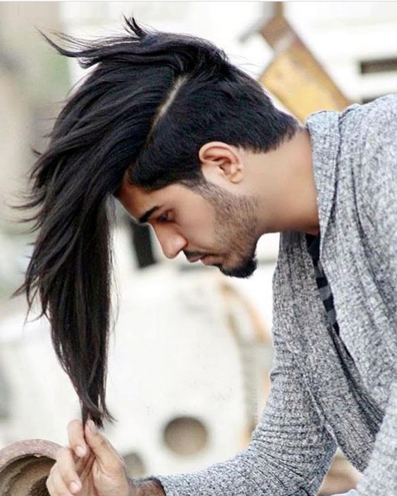Homens Lindos Homem De Cabelo Comprido Moda Masculina Estilos De