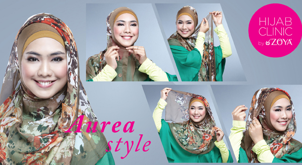 Cara Memakai Kerudung Segi Empat Zoya Terbaru