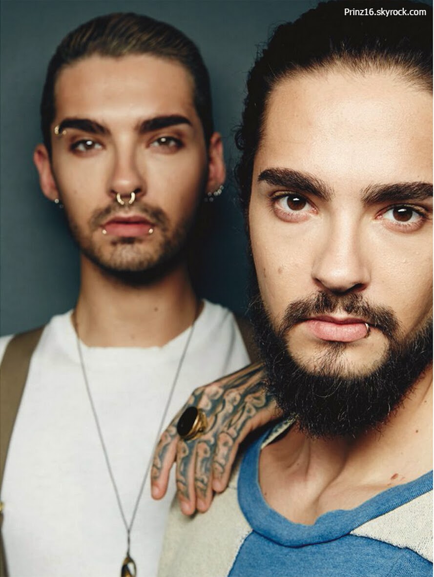 Support Bill Kaulitz Bill and Tom Kaulitz for Jolie Magazine