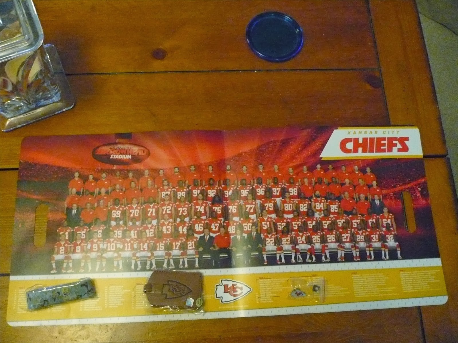 Steve's TTM fan packs Kansas City Chiefs fan pack