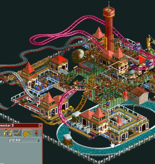 (스압주의) 롤러코스터 타이쿤 장인 - 킹무성