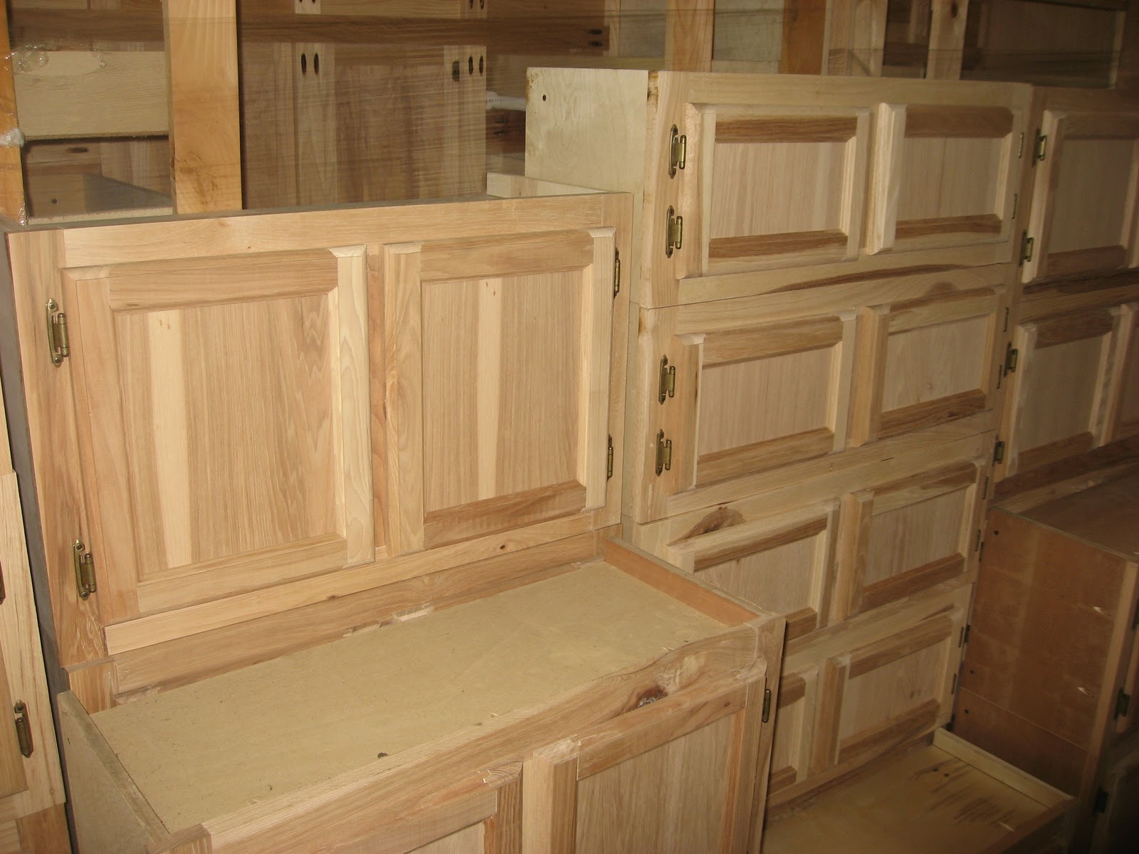 Blue Ridge Surplus: Hickory Unfinished Cabinets