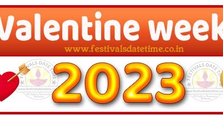 2023 Valentine Week List Calendar, 2023 Valentine Day All Dates & Day - Festivals Date Time