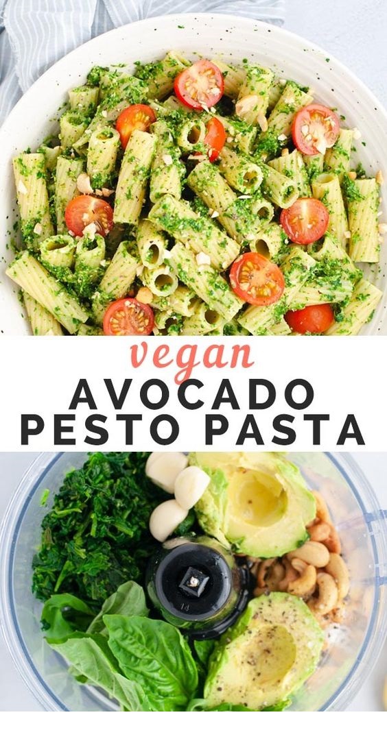 VEGAN AVOCADO PESTO PASTA - Food Blogger