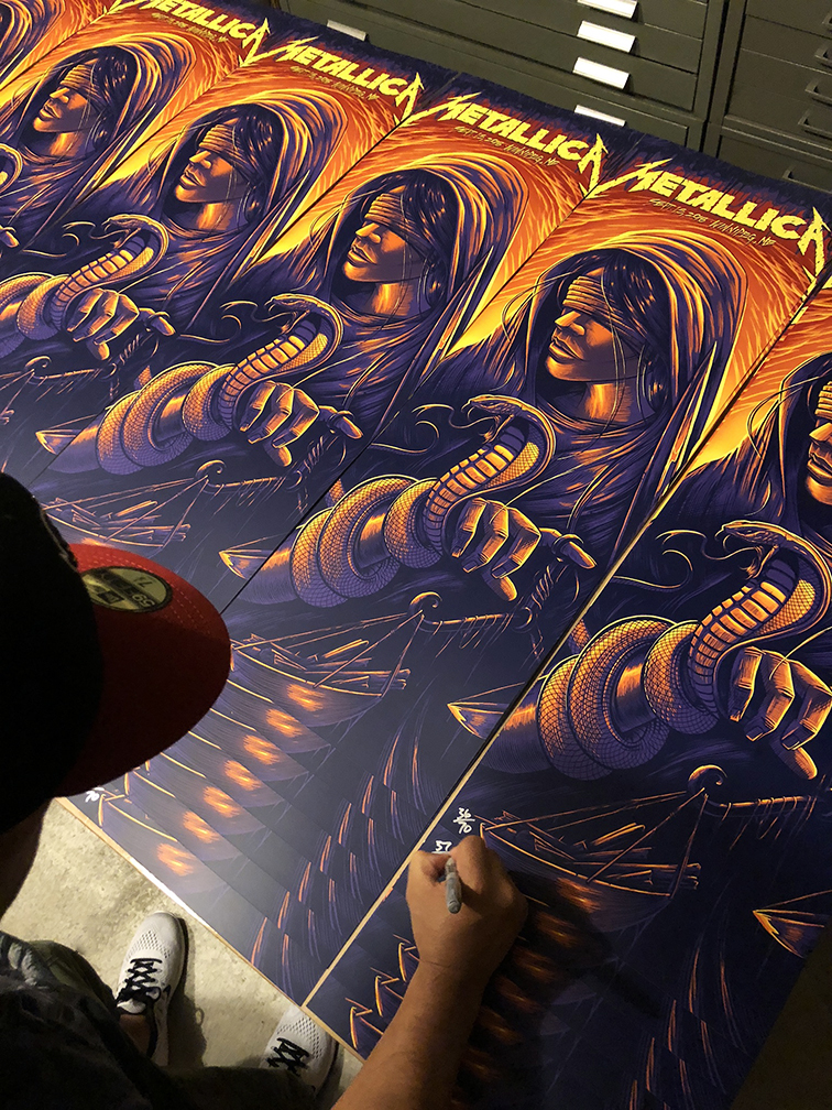 INSIDE THE ROCK POSTER FRAME BLOG Metallica Saskatoon & Winnipeg