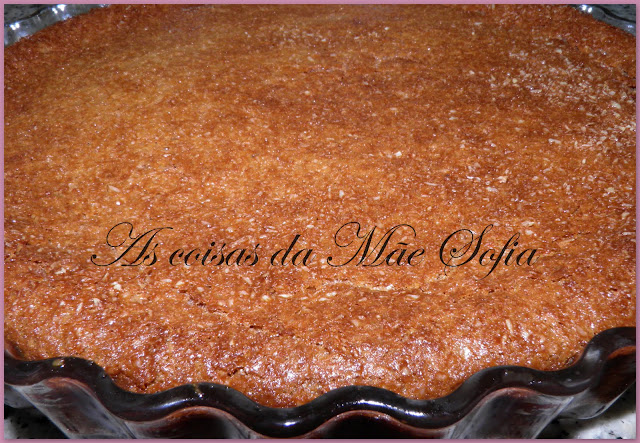 Tarte de chocolate com crosta de côco / Chocolate pie with coconut crust