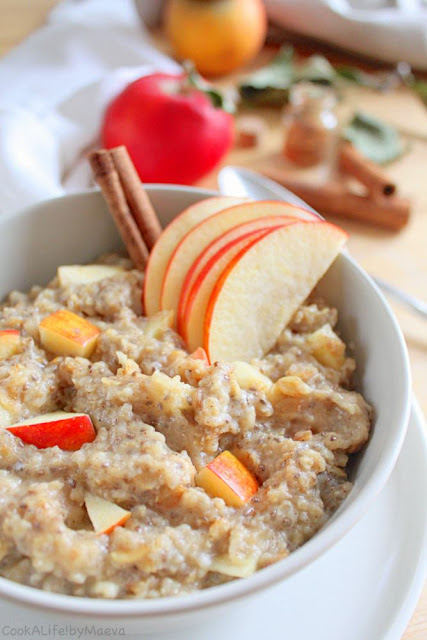 Porridge pomme cannelle façon tarte aux pommes • Cook A Life! by Maeva