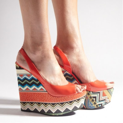 Cabo Red Tribal Aztec Wedges Louise Roe for Stylist Pick - iloveankara.blogspot.com