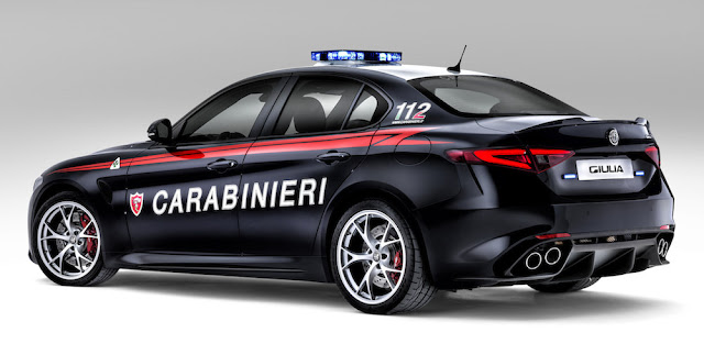 アルファロメオ・ジュリアの最強グレードがイタリア国家治安警察隊のパトカーに！