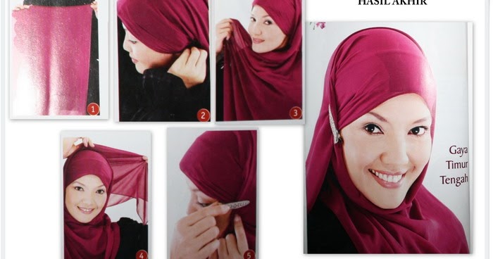 Cara Memakai Jilbab Ala Timur Tengah Tutorial Hijab