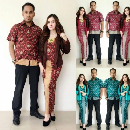 12 Koleksi Baju  Batik Seragam Keluarga  Model Terbaru 2021