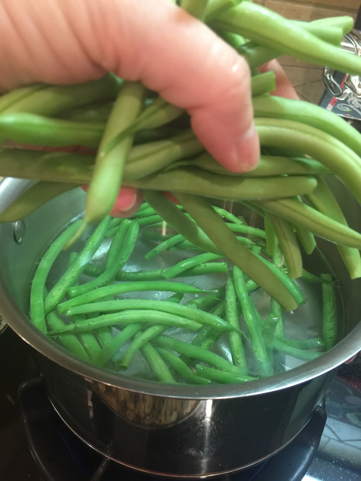 Little Magnolia Kitchen RED WINE VINEGAR AND GARLIC GREEN BEANS