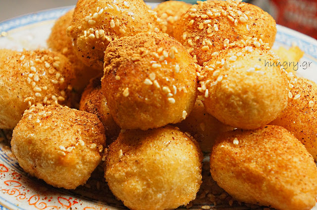 Loukoumades:Fried Greek Honey Puffs