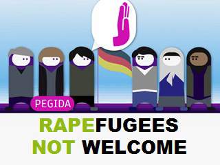 pegida anti refugees campaign
