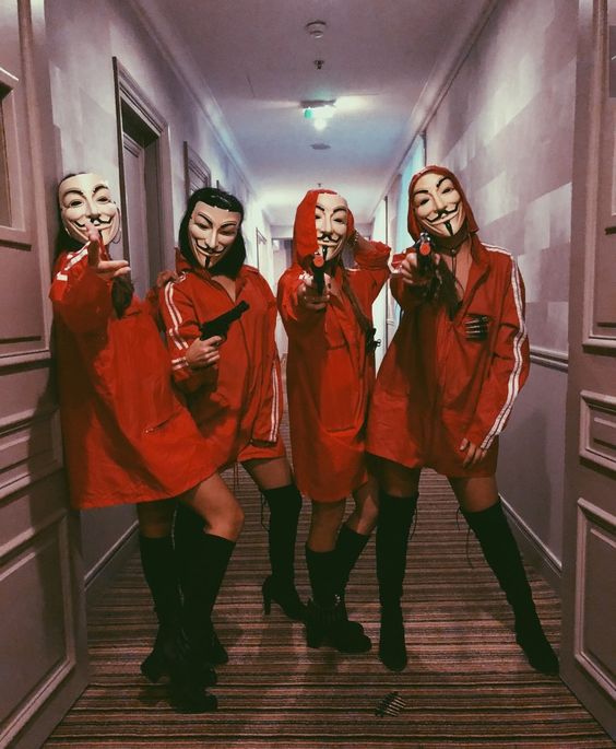 Disfraces Para Halloween Inspirados En La Casa De Papel Fire Away Paris