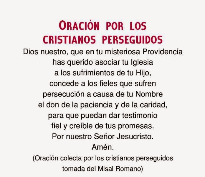 Oración por Iglesia Católica