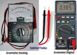 Gambar Avometer Analog dan Avometer Digital