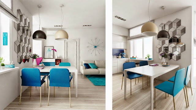 Apartamento branco decorado em turquesa, marinho e pink. Blog Achados de Decoração Apartamento branco decorado em turquesa, marinho e pink. Blog Achados de Decoração