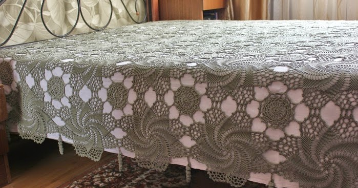 Patrones de bellísima colcha crochet | Todo crochet