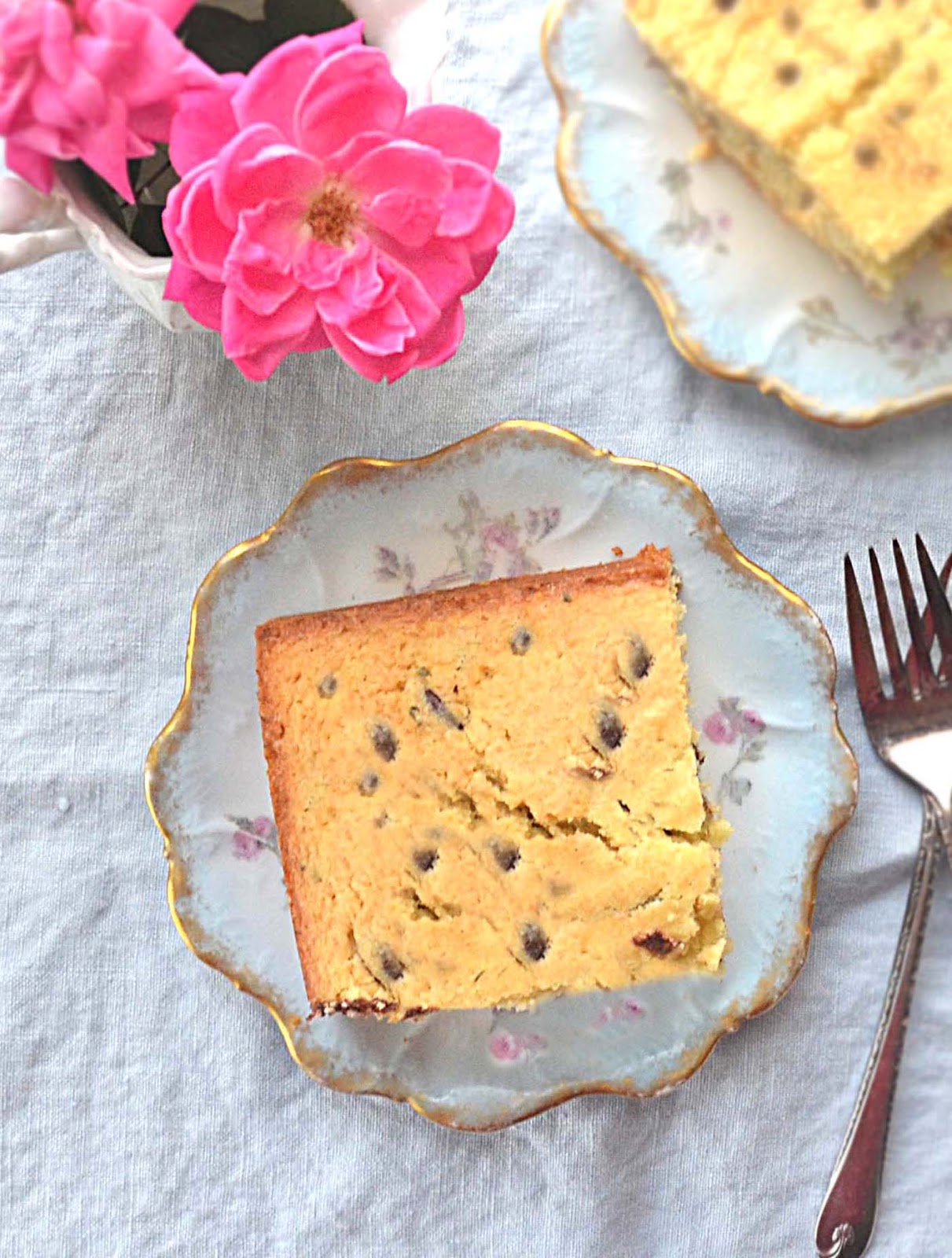 Sew French Rosemary Olive Oil Cake with Dark Chocolate Chips