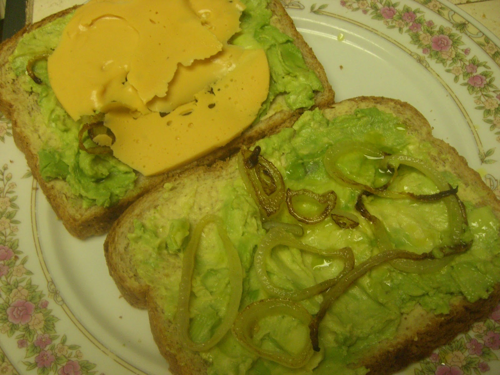 AfroVeganChick Vegan Avocado Grilled Cheese W/ Caramelized Onions