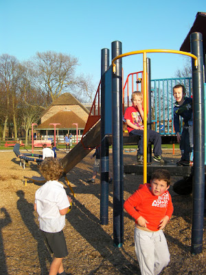 firemans pole and slide frame in playpark