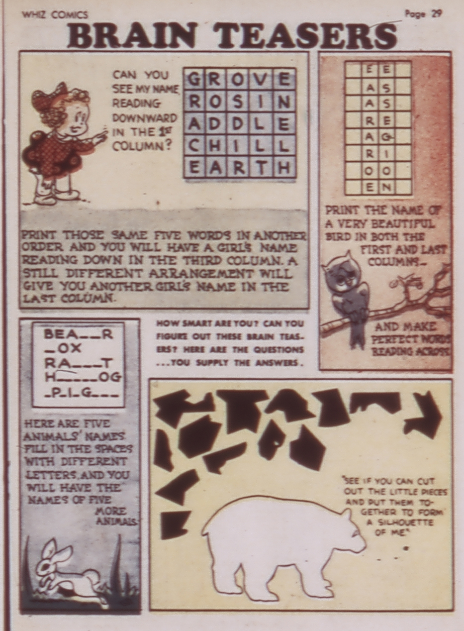 Read online WHIZ Comics comic -  Issue #3-April 1940 - 31