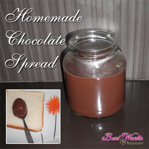 Cara Buat Sapuan Coklat Homemade Chocolate Spread Simple 