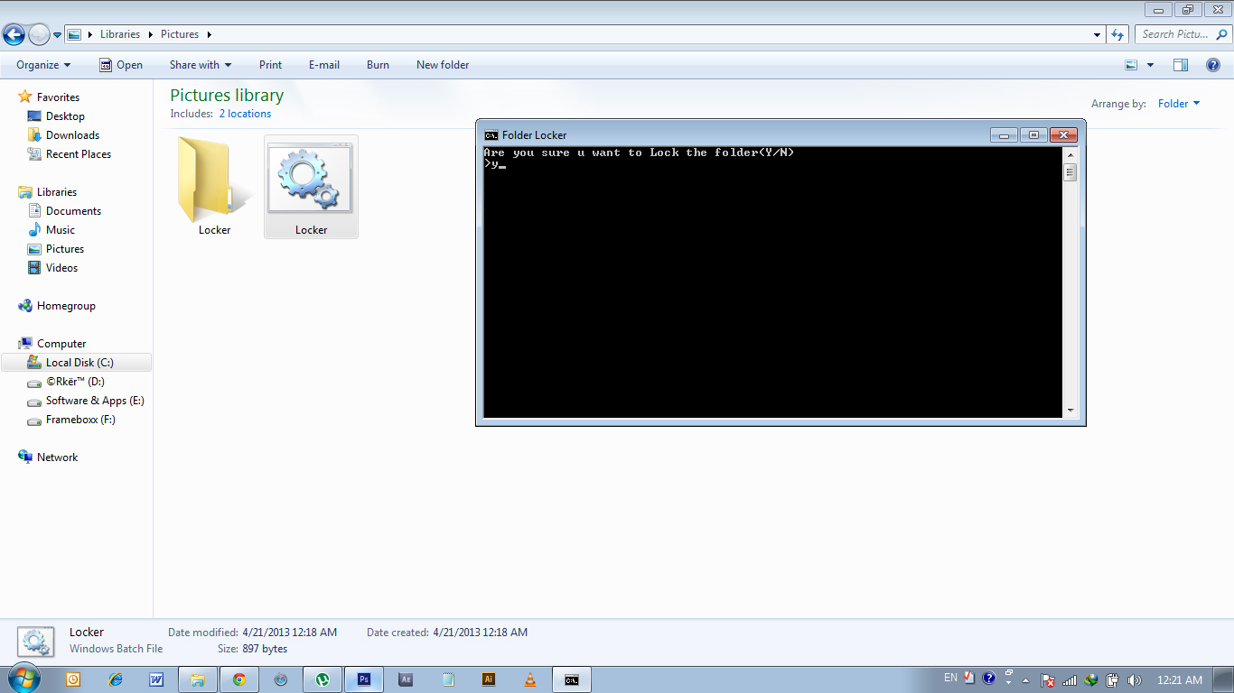 Adobe Geek •How to Lock Folder By Creating .bat File And Secure Your Data