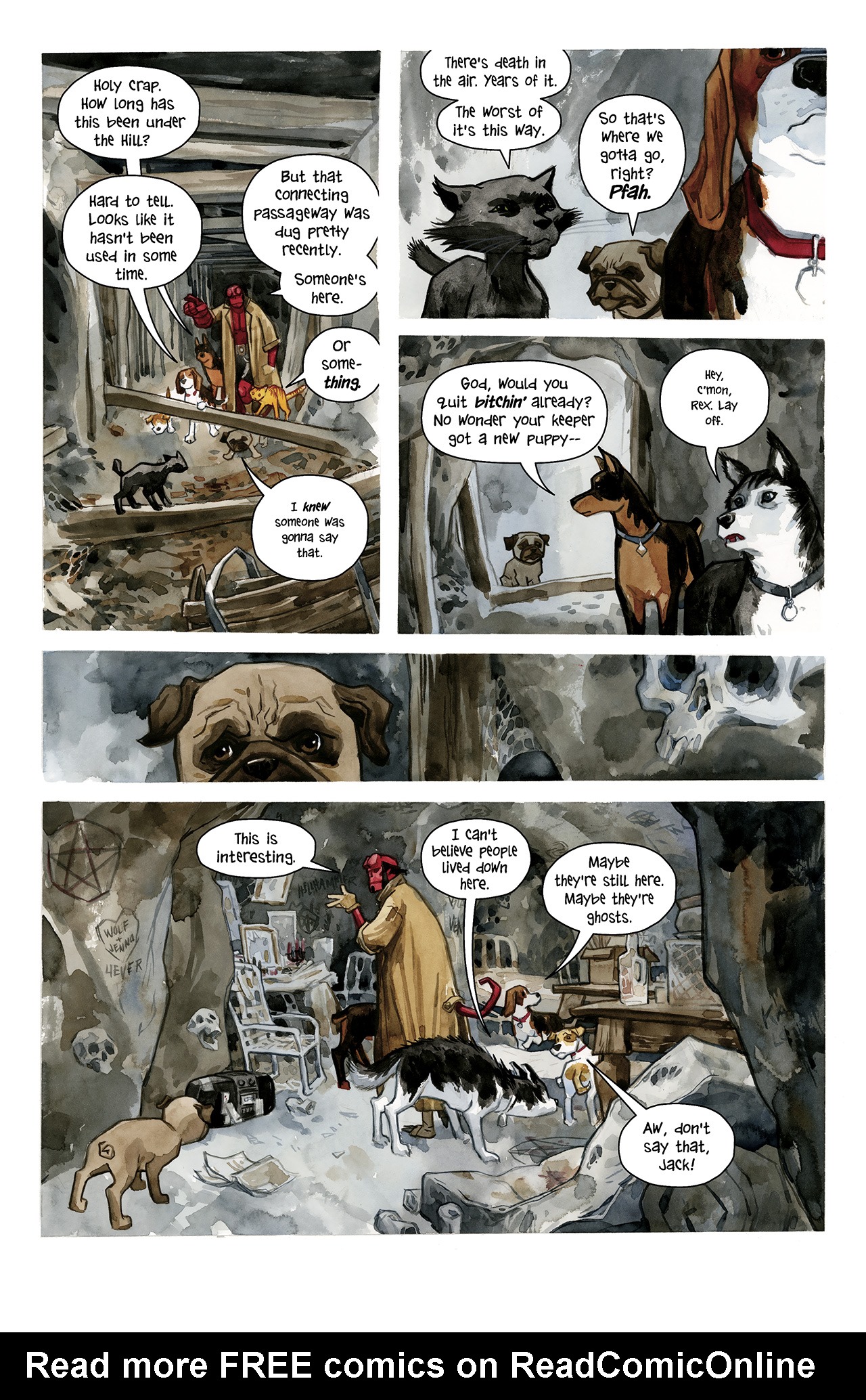 Read online Hellboy/Beasts of Burden: Sacrifice comic -  Issue # Full - 11